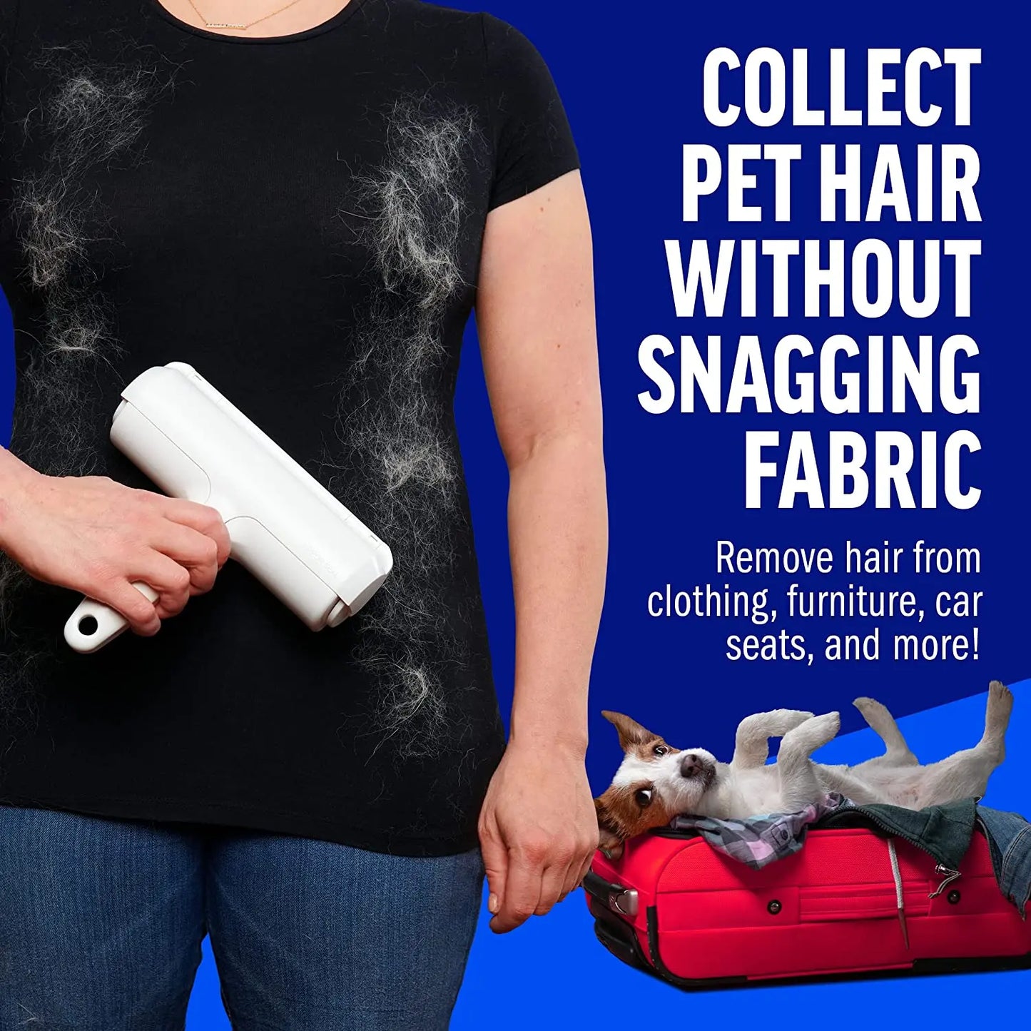 FurSweep Roller™ – Self-Cleaning Pet Hair Remover (No Refills Needed)