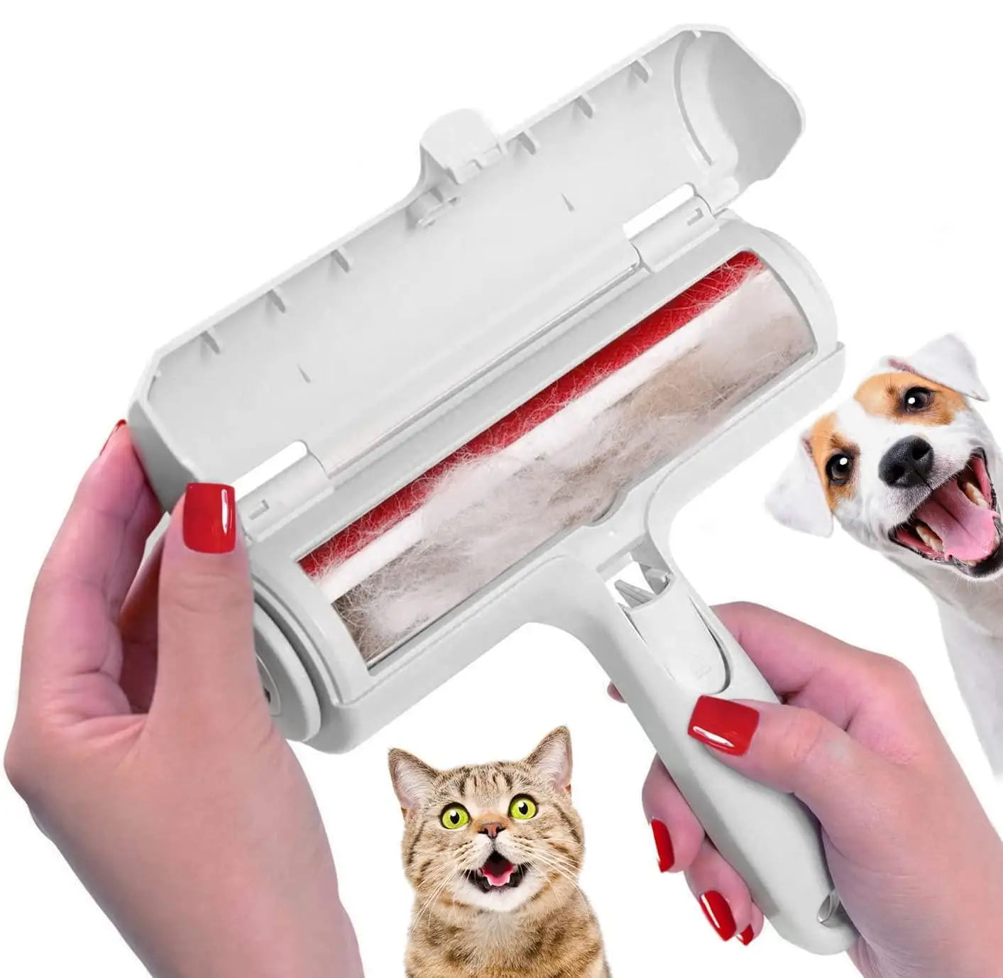 FurSweep Roller™ – Self-Cleaning Pet Hair Remover (No Refills Needed)